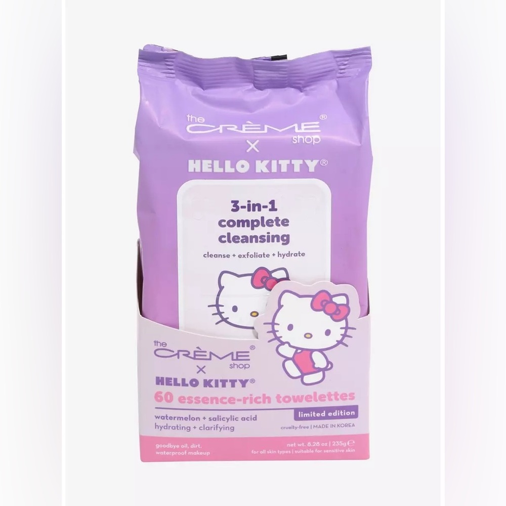The Creme Shop Hello Kitty 3-In-1 Complete Cleansing Towelettes